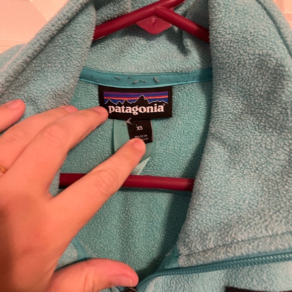 ⚡️Patagonia fleece zip up size XS in light blue - Picture 2 of 4